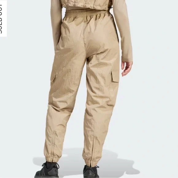 NWT Adidas City Escape Cargo Pants Joggers Elastic Small Gold - Picture 2 of 11